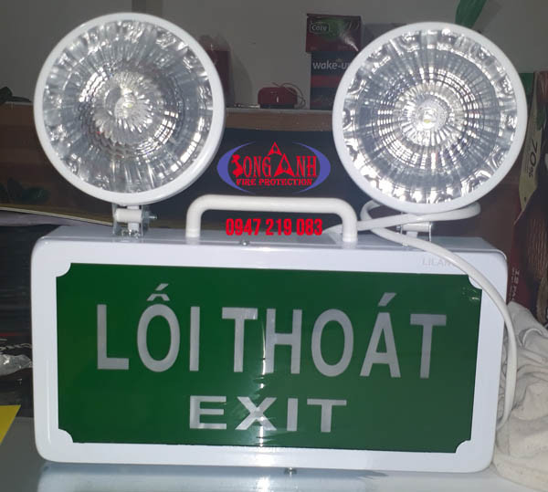 Đèn exit 2 trong 1 Lilang XF-ZFZD-E3WB tích hợp chiếu sáng sự cố