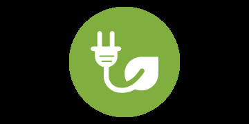 Icon sản phẩm thân thiện môi trường của đèn exit