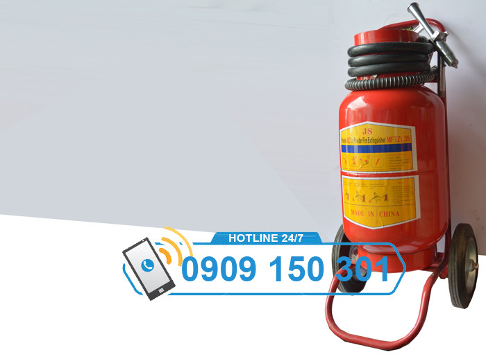 bình chữa cháy bột 35kg BC MFTZ35 loại lớn có xe đẩy