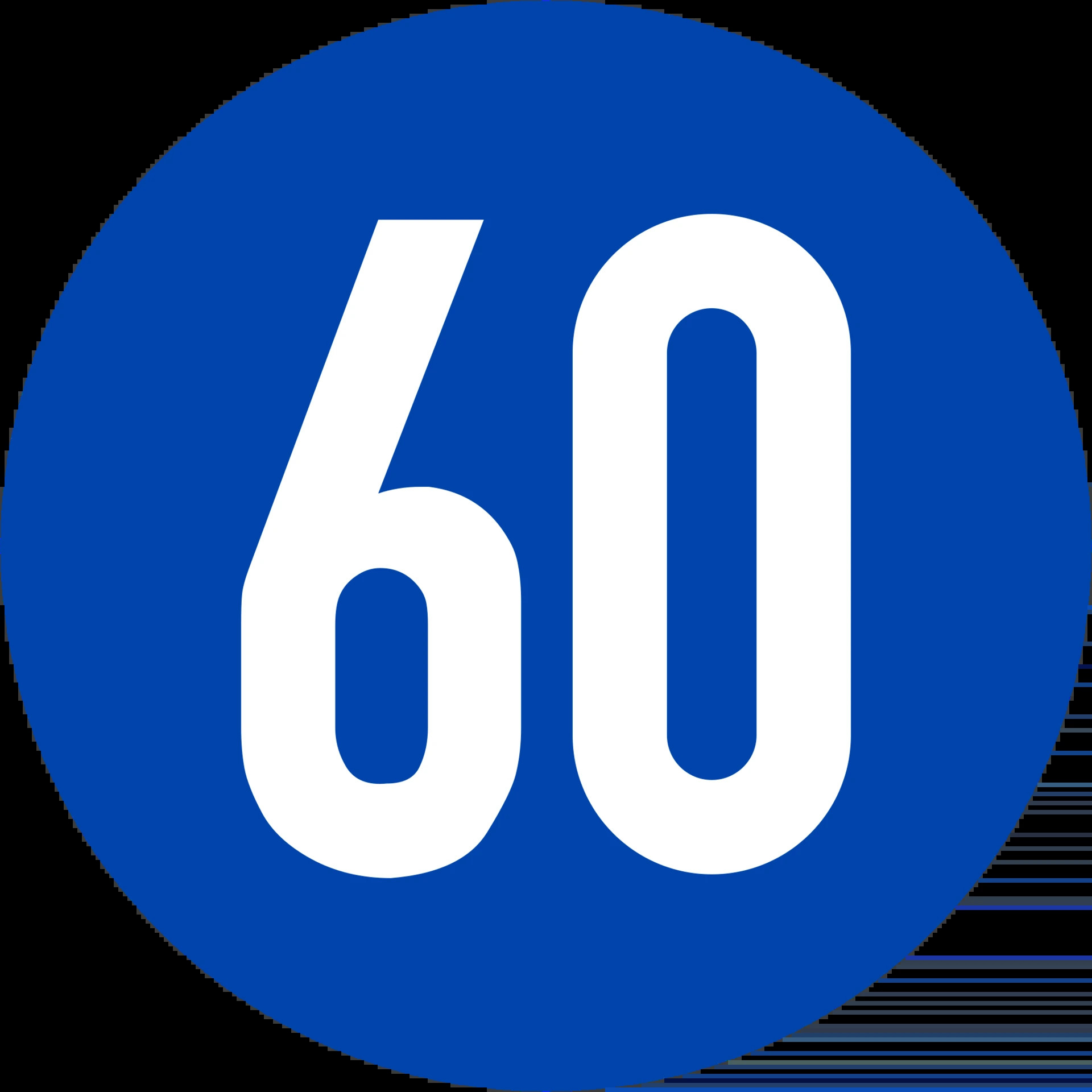 Biển báo R.306 "Tốc độ tối thiểu cho phép"