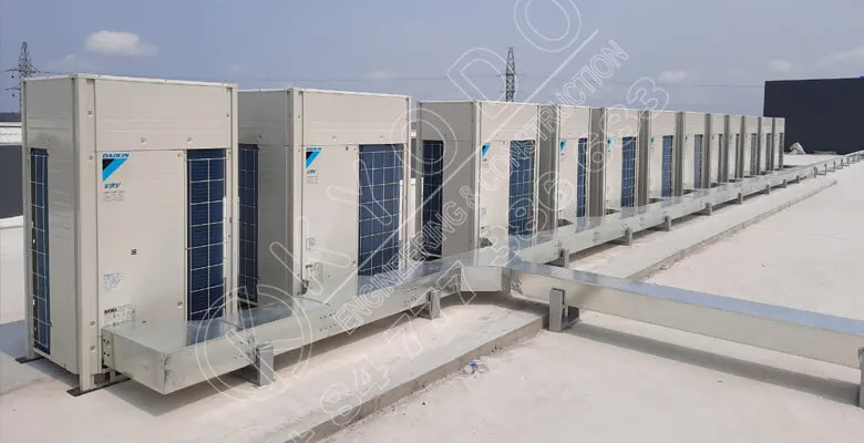 Dàn ngưng AHU và dàn nóng điều hòa trung tâm công nghiệp